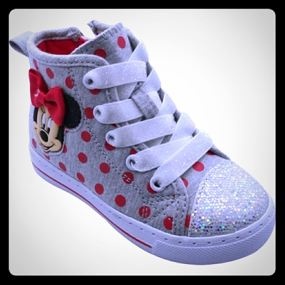 Other - Toddler Girls Minnie Mouse High Top Sneakers